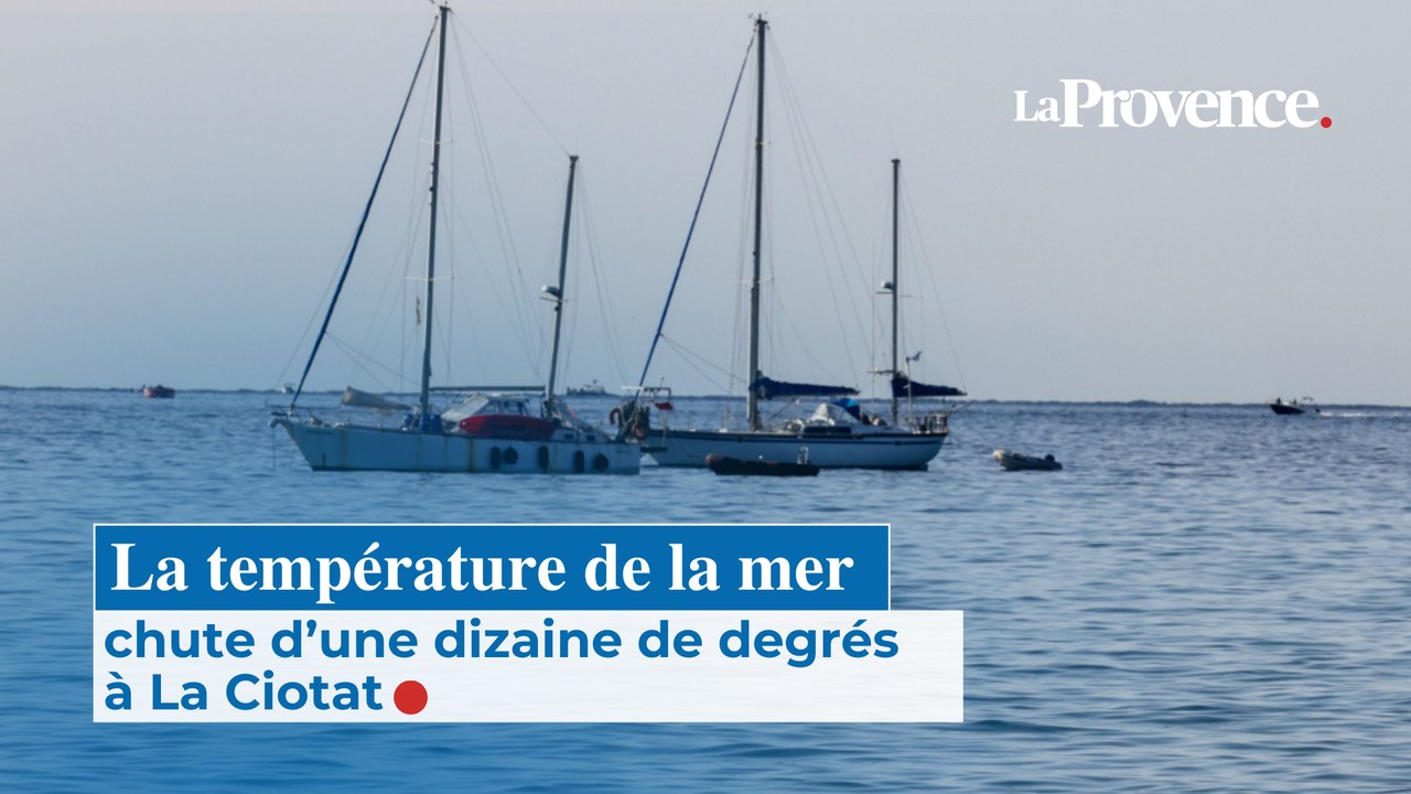 La température de la mer chute d’une dizaine de degrés à La Ciotat