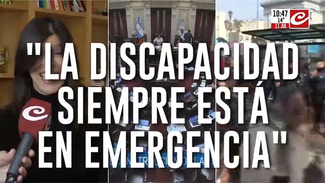 Valentina Bassi celebró junto a Crónica la aprobación de la Ley de Emergencia en Discapacidad