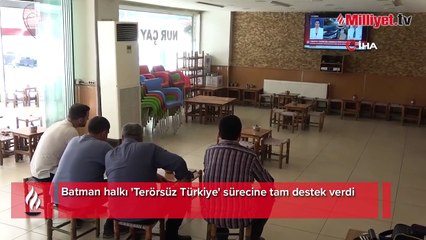 Batman halkından 'Terörsüz Türkiye' sürecine tam destek