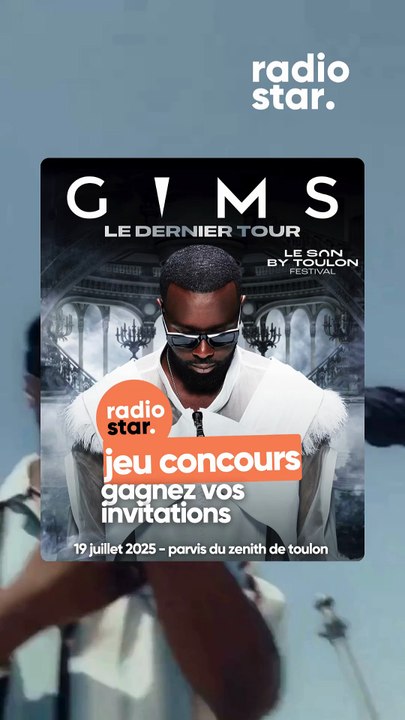 Radio Star vous invite au concert de GIMS  1️⃣ Likez ce post ❤️  2️⃣ Identifiez 3 amis fans de GIMS en commentaire 👇  3️⃣  Abonnez-vous à notre compte 📻  💡