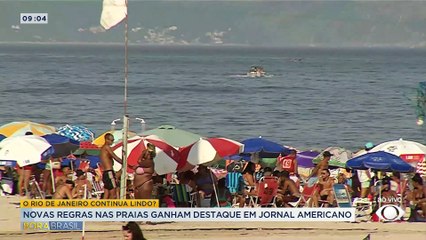 Novas regras nas praias do RJ são criticadas por jornal americano