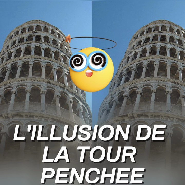 L'illusion de la tour penchée 🏙️😵‍💫