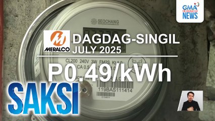 P0.49/kWh dagdag-singil, ipatutupad ng Meralco ngayong Hulyo | Saksi