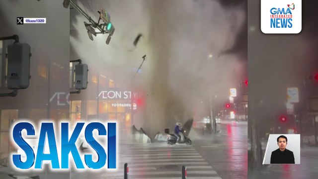 Manhole, sumabog sa gitna ng record-breaking na pag-ulan | Saksi