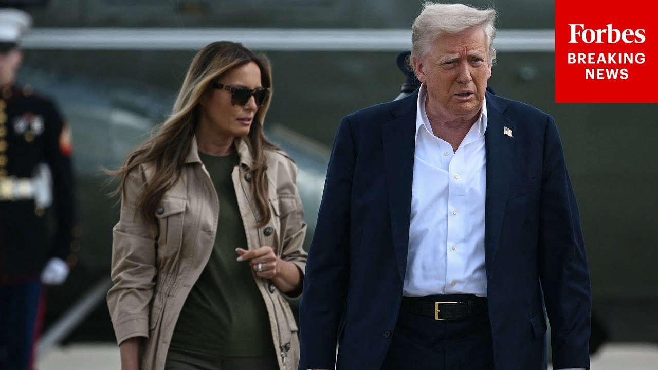 President Trump & First Lady Melania Trump Head To Texas Areas Hit By Deadly Floods