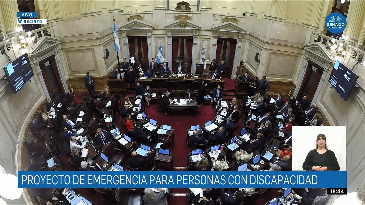 VOTACIÓN EMERGENCIA EN DISCAPACIDAD - SESIÓN 10-07-25