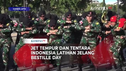 Mengintip Jet Tempur dan Tentara Indonesia Latihan Jelang Bestille Day