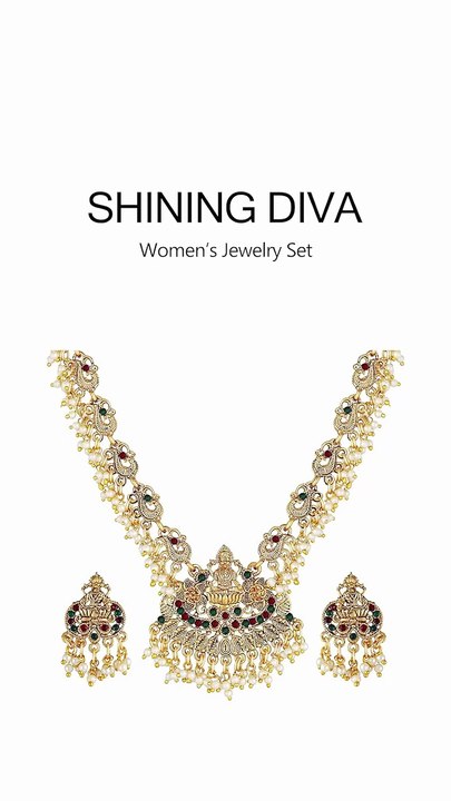 Shining Diva Fashion Latest Stylish Fancy Pearl Choker Traditional Jewellery Set for Women | Temple Necklace Set | Festive Wedding Party Necklace | 22k Gold Plated | Just Like Original Gold Jewellery https://amzn.to/4eKAJ85 #ShiningDiva #FashionJewellery