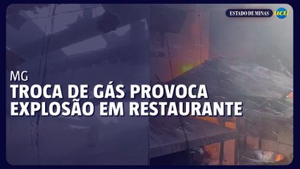 Troca de gás provoca explosão em restaurante em MG