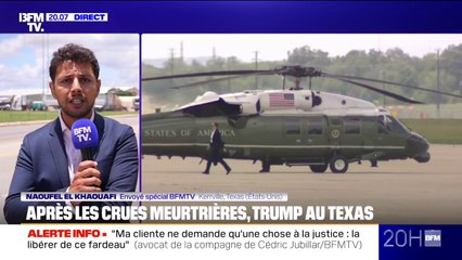 Le programme de Donald Trump au Texas, une semaine après les inondations meurtrières