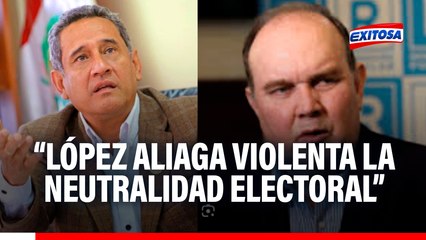 López Aliaga violenta la neutralidad electoral, según Mesías Guevara: "Específicamente el decreto 054-2025"