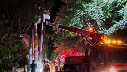 오산 양산동 변압기 화재로 13호 정전...주민 불편 / YTN