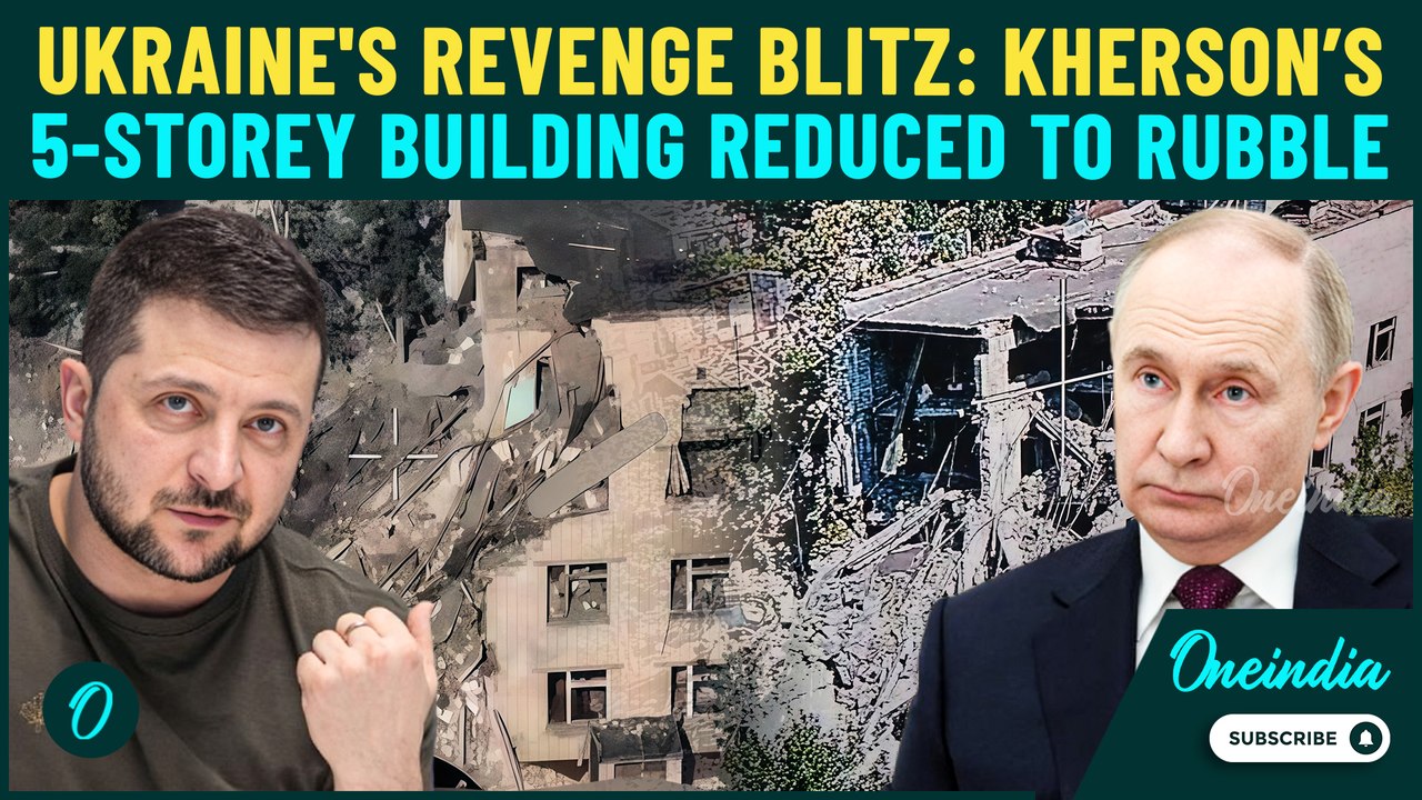 Russia-Ukraine War BREAKING: Ukraine FLATTENS 5-Storey Apartment in Kherson; Drones Pound Building