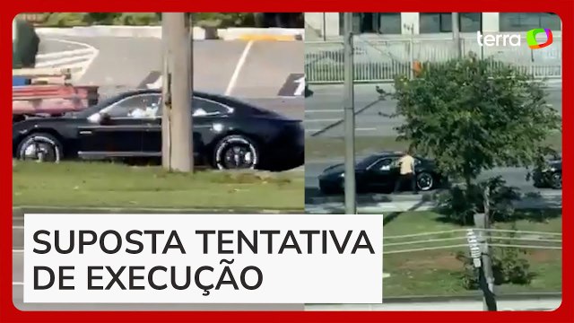 Bicheiro é alvo de tiros em Porsche blindado na Barra da Tijuca, no Rio de Janeiro