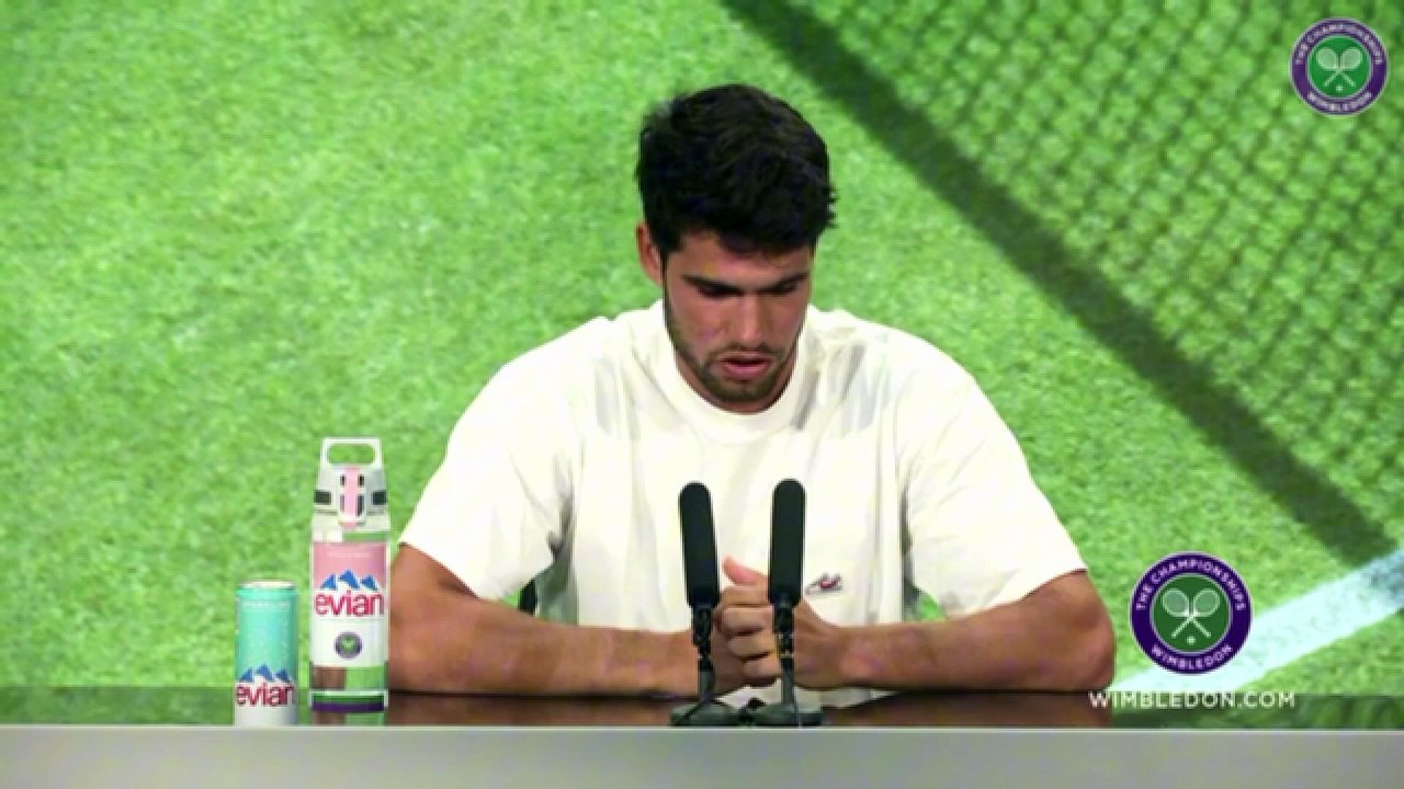 Wimbledon 2025 - Carlos Alcaraz : "J'espère ne pas passer 5h30 sur le court dimanche mais s'il faut, je le ferai"