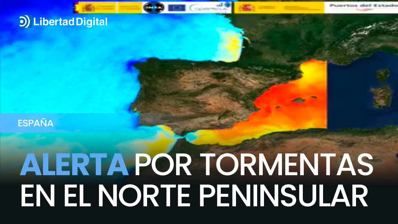 Alerta por tormentas intensas y persistentes en el norte y noreste peninsular