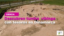 Descubren tumba vikinga con tesoros en Dinamarca