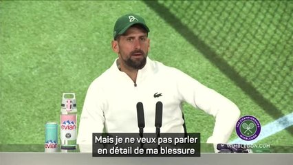 Wimbledon - Djokovic : "Ce n'est pas de la malchance, c'est juste l'âge"