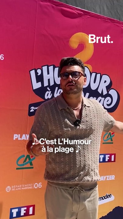 Brut était au festival "L'humour à la plage" à Juan-les-Pins avec Kev Adams