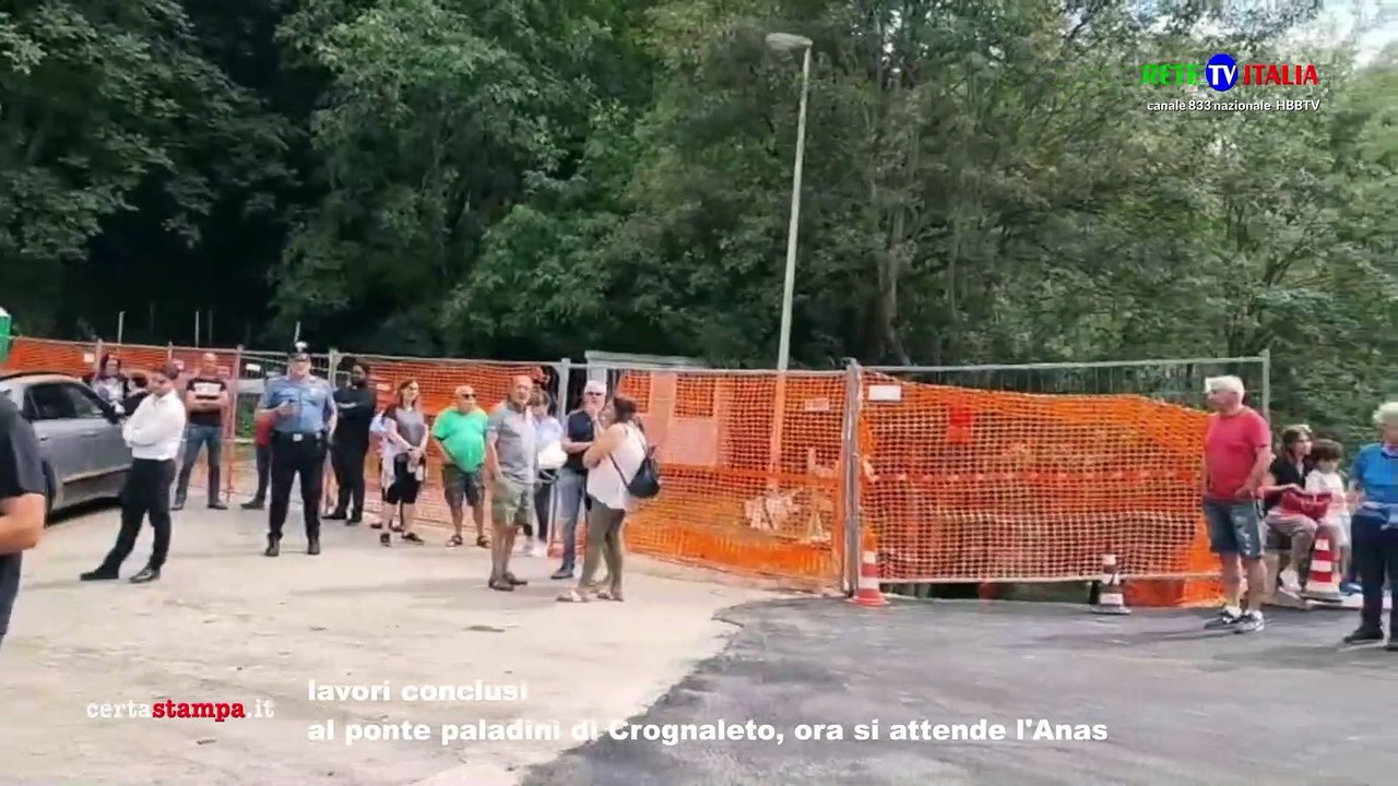 lavori conclusi al ponte paladini di Crognaleto, ora si attende l'Anas