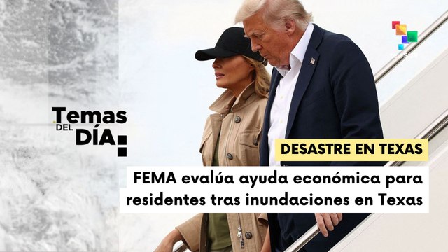 Pdte. Trump visitó zonas afectadas de Texas