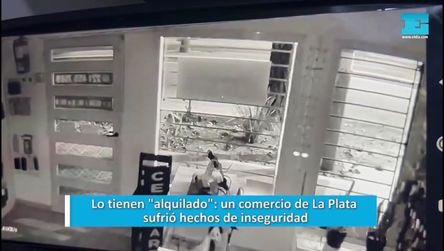 Lo tienen alquilado un comercio de La Plata sufrió hechos de inseguridad