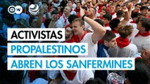 Activistas propalestinos abren los sanfermines