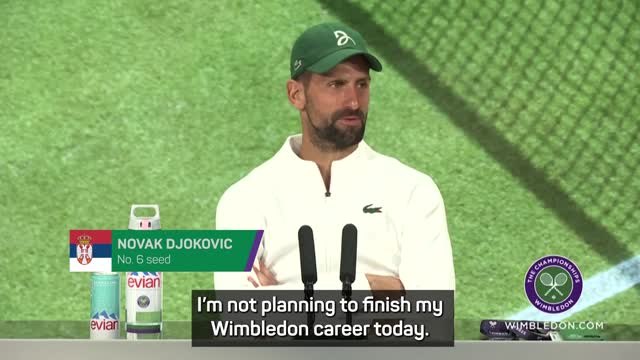 Djokovic 'not planning to finish Wimbledon career' after Sinner defeat