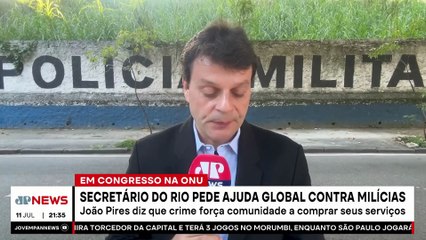 Secretário do Rio pede ajuda global contra milícias