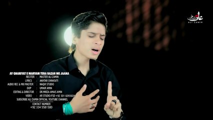 Aye Ghairat E Maryam Tera Bazar me Jana Master Ali Zamin new Noha 2025