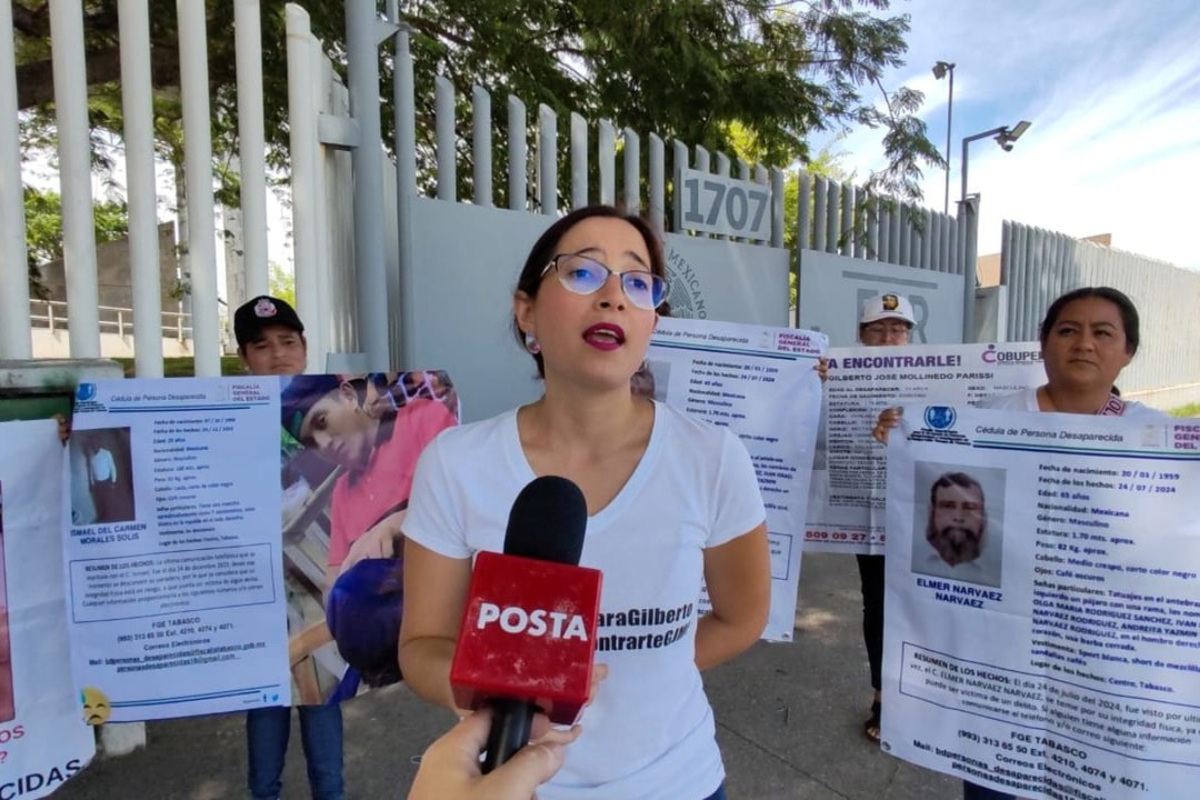 Familiares de personas desaparecidas protestan en Villahermosa, Tabasco, ¿qué piden?