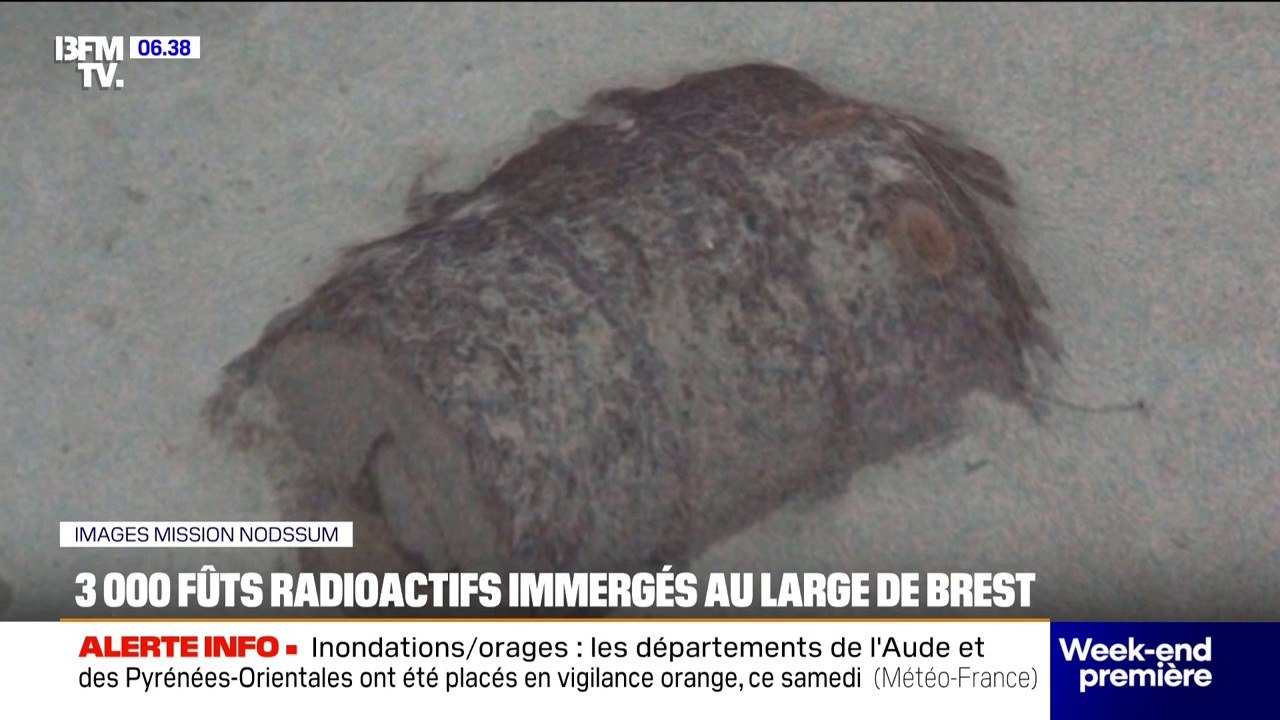 Une mission scientifique cartographie plus de 3.000 fûts de déchets radioactifs dans l'Atlantique, au large de Brest