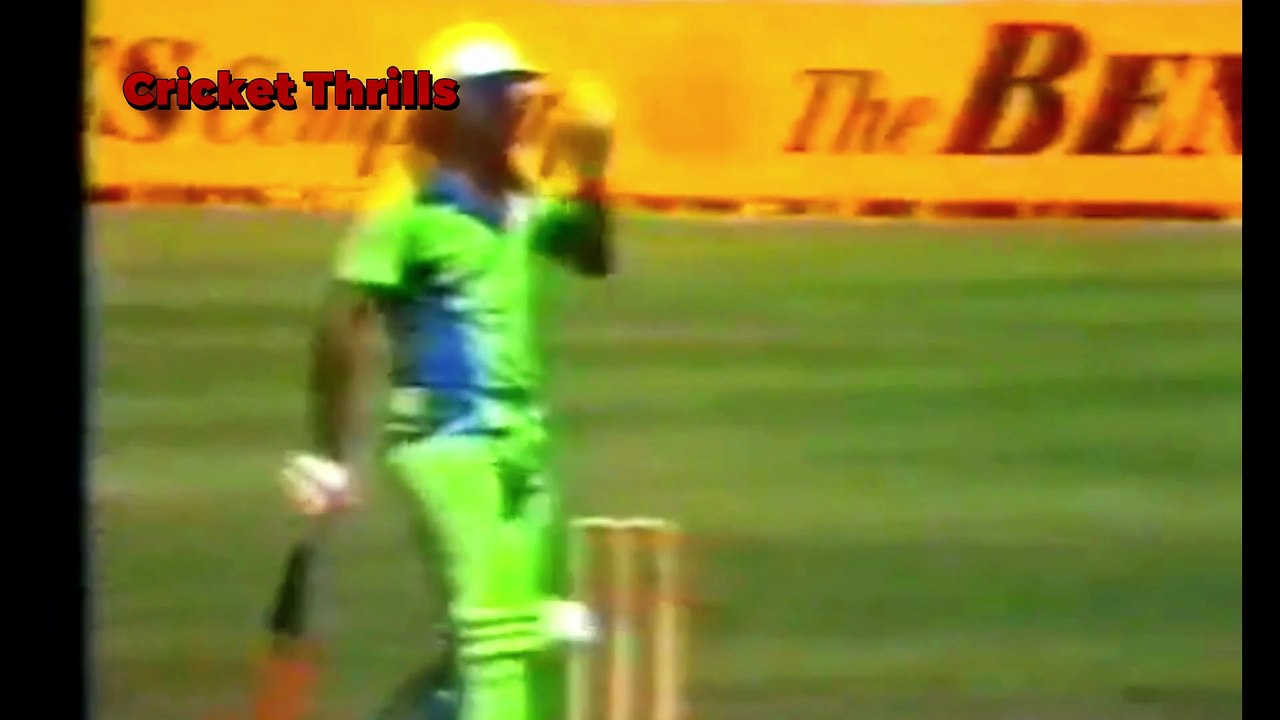 Javed Miandad 72 off 82 Balls 130 Mins 7 Fours vs Aus  2nd Match at Melbourne, Nov 22 1981 B & H Cup.
