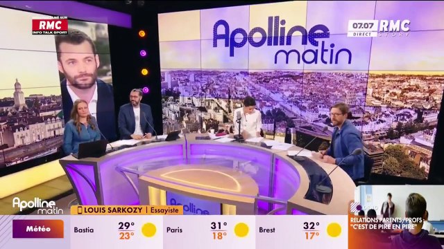 Louis Sarkozy devient chroniqueur sur RMC dans Apolline Matin, au côté de Cécile Duflot et Charles Consigny