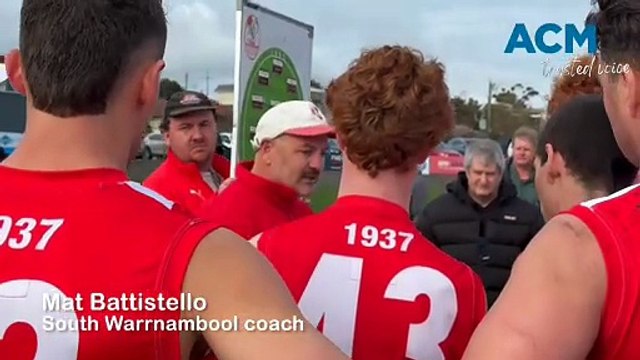 Football: South Warrnambool coach Mat Battistello 2025