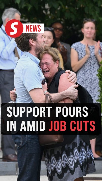 A show of support amid mass layoffs at the State Department