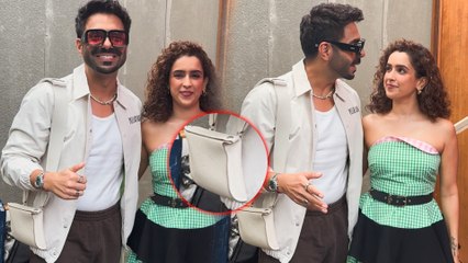 Aparshakti Khurana Spotted Rocking A Sling Bag With Perfect Swag | Sanya Malhotra