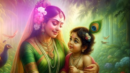 🌸 यशोमती मैया से बोले नंदलाला 👶 | Radha Kyon Gori Main Kyon Kala | Yashoda Krishna Bhajan 2025