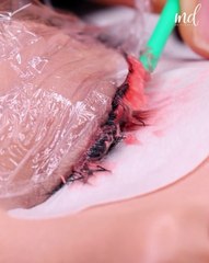 Satisfying eyelash extensions process!👁️