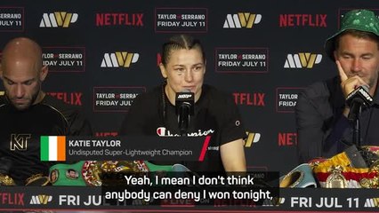 'No one can deny I won tonight' - Taylor delighted after third win over Serrano