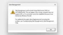 Fix “Unable to Connect to Virtual Disk Service” Error in Disk Management – Windows 11 / 10 / 8 / 7