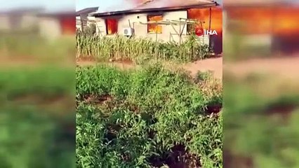 Deprem sonrası alın teriyle yapmıştı! Şimdi kül oldu