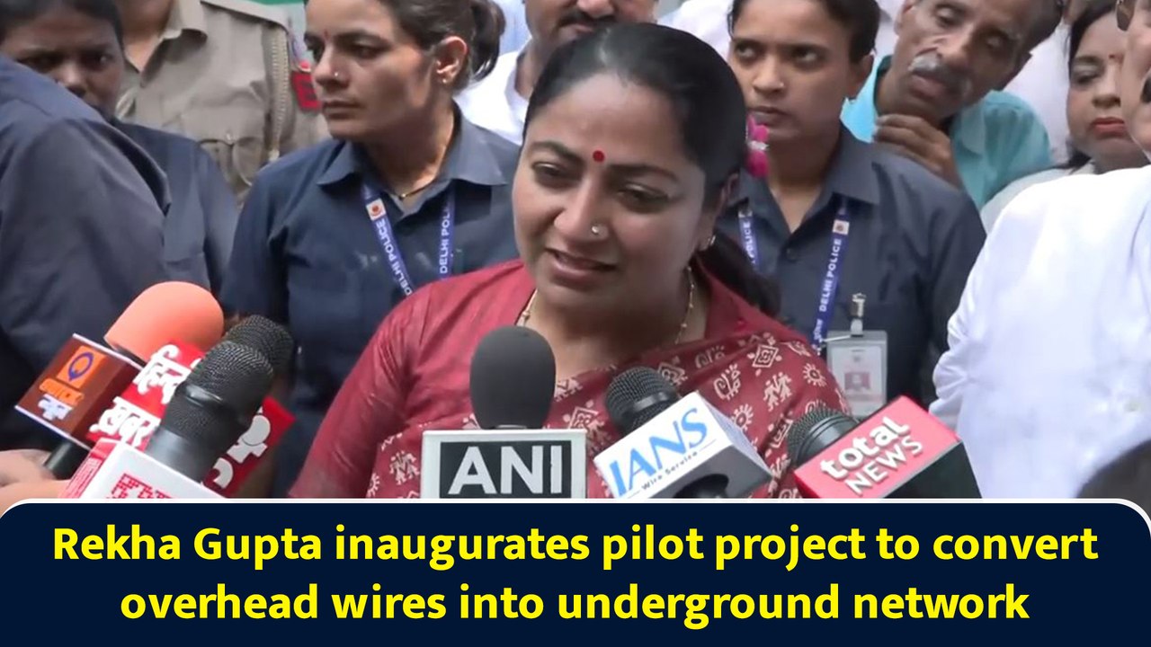 Rekha Gupta inaugurates pilot project to convert overhead wires into underground network