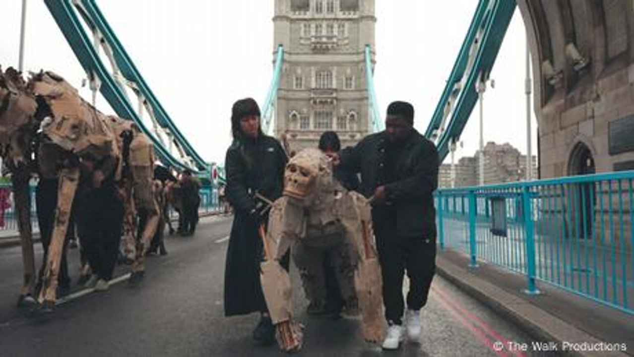 Wilde Tiere auf der Flucht? Die Kunstaktion 'The Herds'