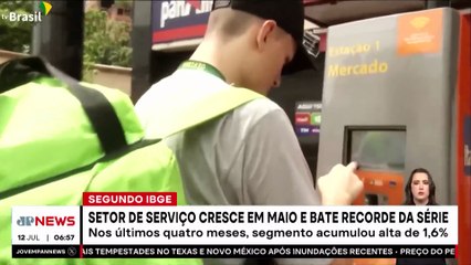 Setor de serviços cresce em maio e bate recorde da série, segundo IBGE