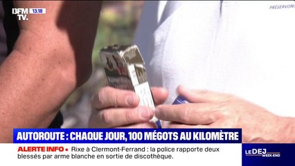 Autoroute: des distributions de cendriers de poches pour éviter de jeter son mégot de cigarette par la fenêtre
