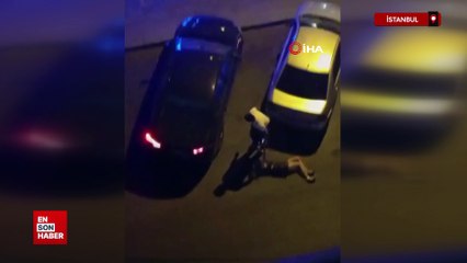 Esenyurt'ta tartıştığı kadını yerde sürükledi