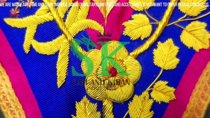 Mark Grand Full Dress Collar, MASONIC REGALIA Mark Grand Rang Regalia Full Dress