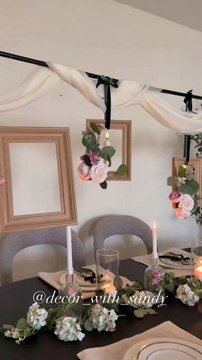 DIY Table Decor Idea via: @decor_with_sandyElevate your space with this easy DIY table decor idea. It’s a fun and creative way to add style and charm to any table, perfect for special occasions.