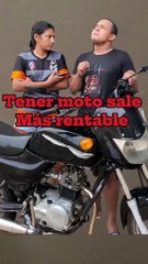 Tener moto sale mas rentable